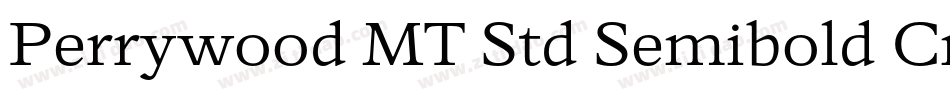 Perrywood MT Std Semibold Cn It字体转换